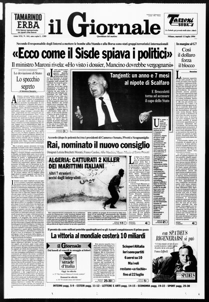 Il giornale : quotidiano del mattino